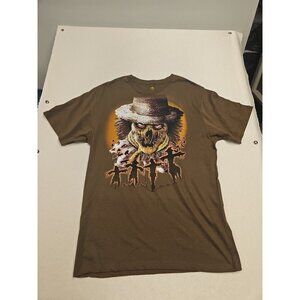 RED EYED Skull SCARECROW Halloween Horror TEE Men's Size  Large
